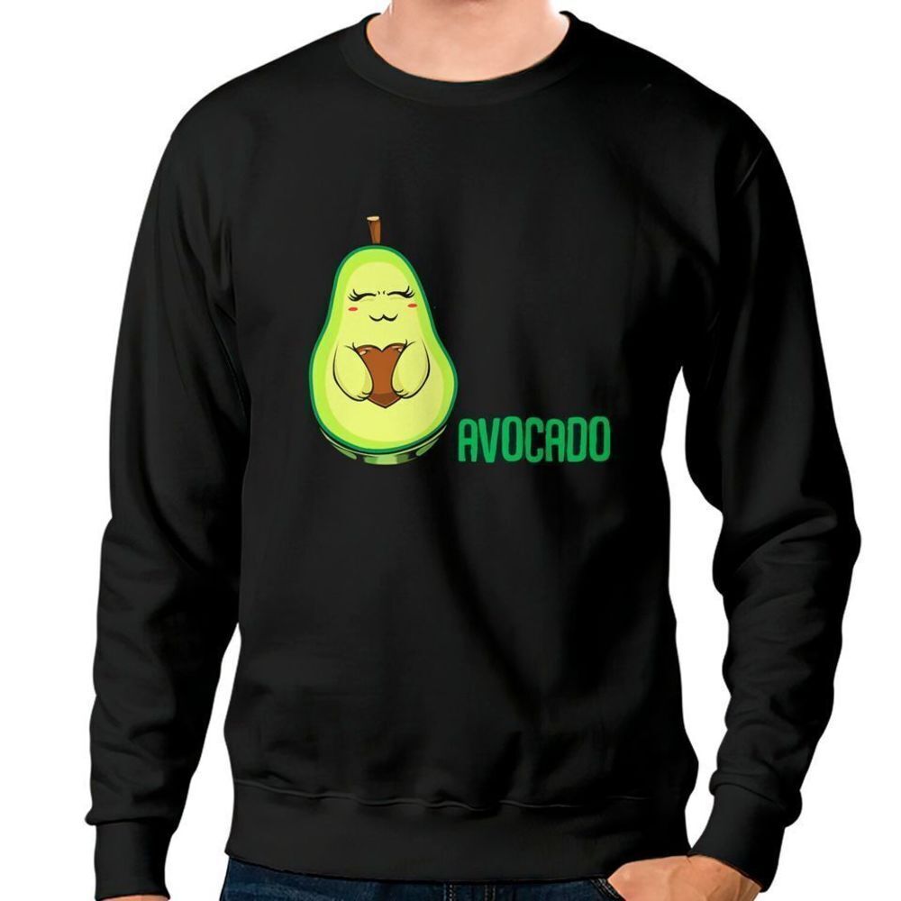 Avocado Guacamole Funny Graphic Unisex Crewneck Sweatshirt